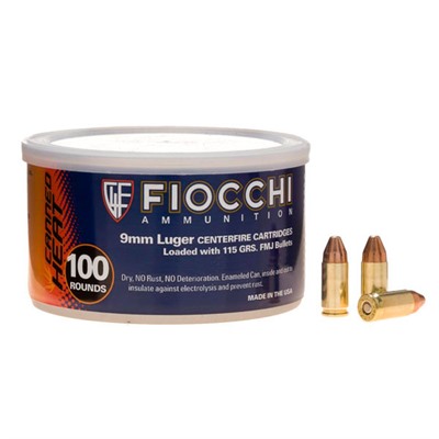 Buy Fiocchi Shooting Dynamics 9mm 124gr FMJTC 100/can (100 rounds per box) Online