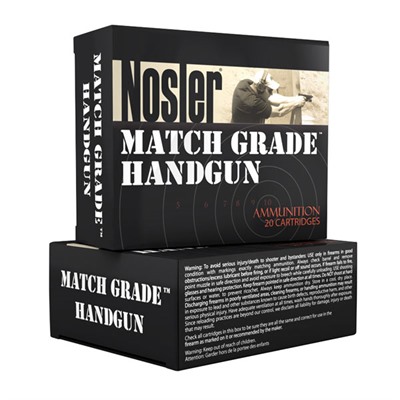 Buy Nosler Match Grade Ammo 9mm 115gr JHP 20/bx Online