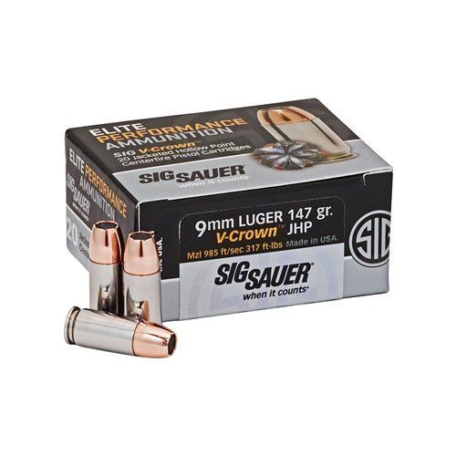 Buy Sig Sauer 9mm 147 Gr V-Crown Online