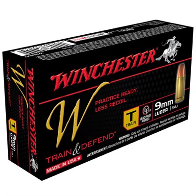 Buy Wincehster W Train & Defend 9mm FMJ 50 bx (50 rounds per box) Online
