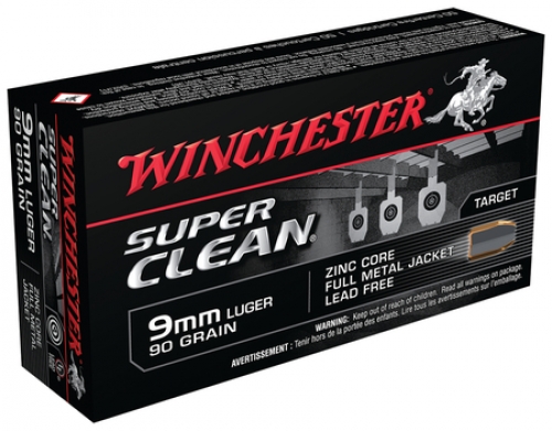 Buy Winchester SUP CLN 9MM 90 FMJ 50 Online