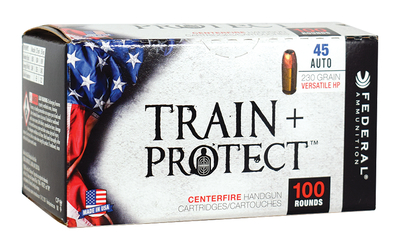 Buy Federal Train + Protect .45 ACP 230 Grain VHP 100 Per Box Online