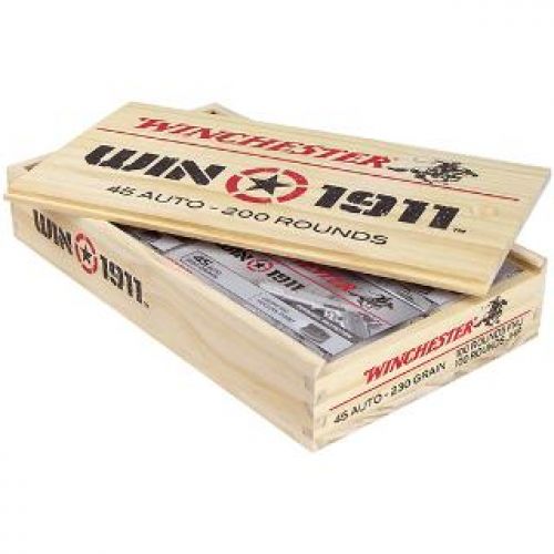 Buy Winchester .45 ACP 200RDS Wood BOX 100FMJ 100JHP 230GRN Online